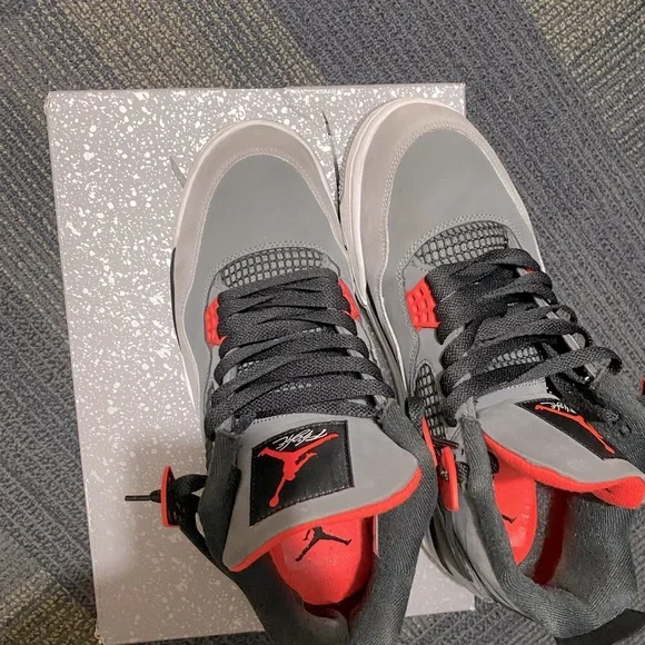 Jordan | Shoes | Jordan 4 Infrared Size 1 Used | Poshmark